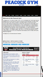 Mobile Screenshot of peacockgym.com